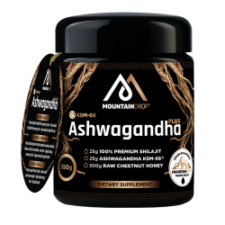 MOUNTAINDROP - Ashwagandha + Shilajit + Honey - 350 gram Suplement Diety