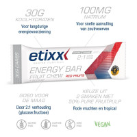 Etixx Energy Bar Fruit Chew 38 g (red fruit)