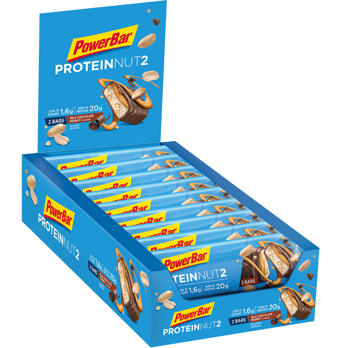 PowerBar Protein Nut2 Bar 18 x 60g Batony regeneracyjne Po