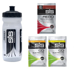 SiS Pakiet - Bidon 600 ml + GO Electrolyte + REGO Rapid Recovery